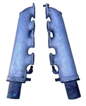 331 354 392 Early Hemi Boat Cal Marine Aluminum Exhaust Manifolds. Fixed Price $395.00.