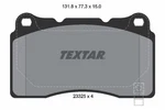 2332501 Textar Brake Pad Set, Disc Cadillac, Ford, Usa, Honda. Fixed Price $82.11.