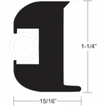 V11-3447BWK50-2 Taco Flex Vinyl Rub Rail Kit Black With White Insert 50' 1-1/.... Fixed Price $389.32.