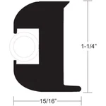 Taco Vinyl Rub Rail Black/white 50' #V11-3447BWK50-2. Fixed Price $409.44.
