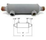 Seakamp Oil Cooler With Zinc 1-1/4" Water 3/5" 2" X 6". Fixed Price $159.99.