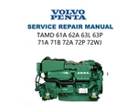Volvo Penta Tamd Service Manual 61A 62A 63L 63P 71A 71B 72A 72P 72WJ Usb & Link. Fixed Price $14.99.