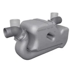 Vetus Plastic 2" Waterlock For Long Exhaust Systems #LSS50A. Fixed Price $411.40.