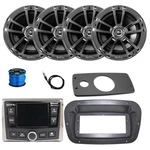 Infinity Radio, 4X 6.5" 225W Chrome Speakers W/ant,wire,adapter, Spa Bezel. Fixed Price $388.99.