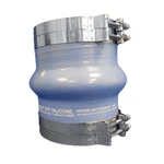 Trident Marine 272V8000-S/S Blue Silicone Wet Exhaust Hump W/4 T-bolt Clamps 8". Fixed Price $273.59.