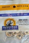Canvas Fasteners Stud Eyelet Handi-man MARINE-1PK Of 6PCS-BRAND New-ship 24 Hrs. Fixed Price $19.88.