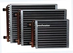 Finned Coil Water Air Heat Exchanger, 1" Sweat Connections Hot Radiator. Fixed Price $150.99.