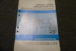 1983 Volvo Penta AQ145 2002 AQ170 MB2/50S AQD21 Engines Special Tools Manual Xz. Fixed Price $147.77.
