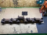 Genuine Caterpillar 3126 Exhaust Manifold With Bolts 127-3487. Fixed Price $115.00.