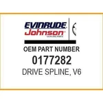 Evinrude Drive Spline, V6 0177282 Oem New. Fixed Price $66.48.