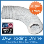 3M 4" (100MM) Diameter Reiforced Flexible Bilge Blower Hose -caravan/boat/vent. Fixed Price $35.47.