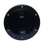 Beckson 4" Smooth Center Screw-out Deck Plate Black (DP40-B). Fixed Price $25.99.