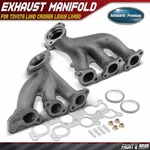Front & Rear Exhaust Manifold W/ Gasket Kit For Toyota Land Cruiser Lexus LX450. Fixed Price $180.79.