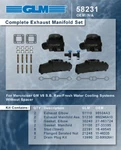 Mercruiser 305 350 5.7L 5.0L Glm Exhaust Manifold 3" Riser Elbow Kit. Fixed Price $898.07.
