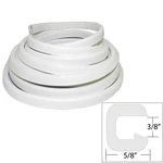 Taco Flexible Vinyl Trim - Opening "w 25'L White. Fixed Price $95.18.