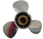 Suzuki Stainless Dual Prop 3 Blade 15.5X19.5" Front Only 990C0-0090F-195. Fixed Price $695.95.