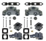 Manifold Elbow Exhaust Kit For Mercruiser 4.3L 4" Risers 3" Spacer. Fixed Price $875.00.