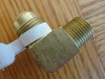 Brass 1/2" Flare X 3/8" Male Mpt 90 Degree Elbow Connector Pipe Fitting. Fixed Price $7.99.