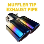 1.4-2.5" Inlet Blue Burnt Dual Exhaust Pipe Tip Muffler Stainless Steel Cool. Fixed Price $18.99.