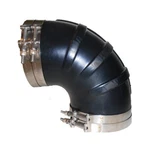 Trident TRL-6590SS High Temp 6" 5" Wet Exhaust Reducing Elbow With Clamps. Fixed Price $99.95.