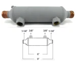 Seakamp Sk 26134 Marine Transmission Oil Cooler X 1-1/4" 3/8" 9" Oal. Fixed Price $159.26.