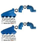 Barr Manifold Exhaust Kit For Crusader Big Block Gm End Style W/ 4" Risers. Fixed Price $2015.19.