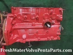 Volvo Penta AQ151C Short Block Forged Rear Thrust Crankshaft 2.5L Red. Fixed Price $1875.00.