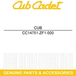 Cub Cadet 14751-ZF1-000 Camshaft Engine Valve Spring CC3425 Pressure Washers. Fixed Price $10.95.