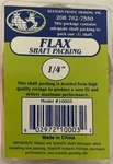 Western Pacific 10003 Shaft Packing 1/4" Square Flax 22"-24" Long Boat Yacht. Fixed Price $8.83.