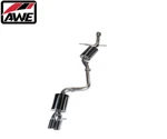 Awe Touring Catback Exhaust Single Side 3.5" Blk Quad Tips For 09-16 Audi A4 2.0. Fixed Price $1225.00.